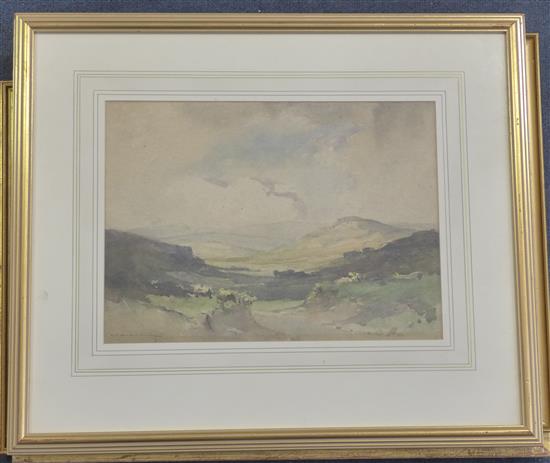 Edgar Thomas Holding (1890-1952) Maretor from Henry Tor, Dartmoor, 24 x 33cm